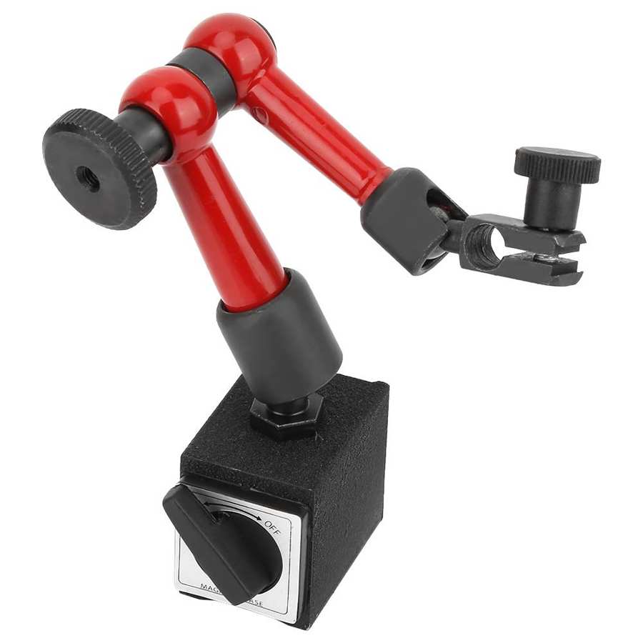 Universal flexibelt stativ stark magnetisk mätare stativ bashållare + spak ratten test indikator mätare digital indikator