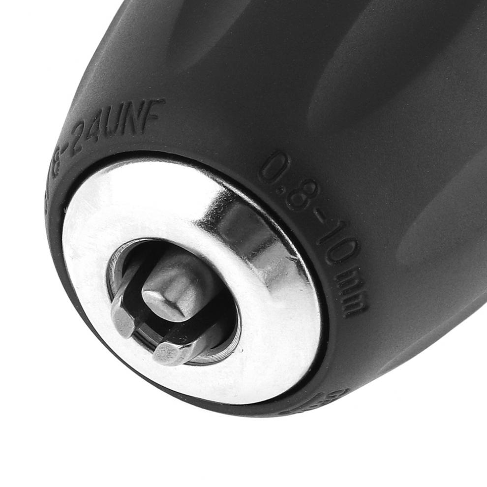 3/8-24UNF 0.8-10mm HSS autobloquant perceuse mandrin Impact marteau Conversion porte-foret avec poignée ronde bielle