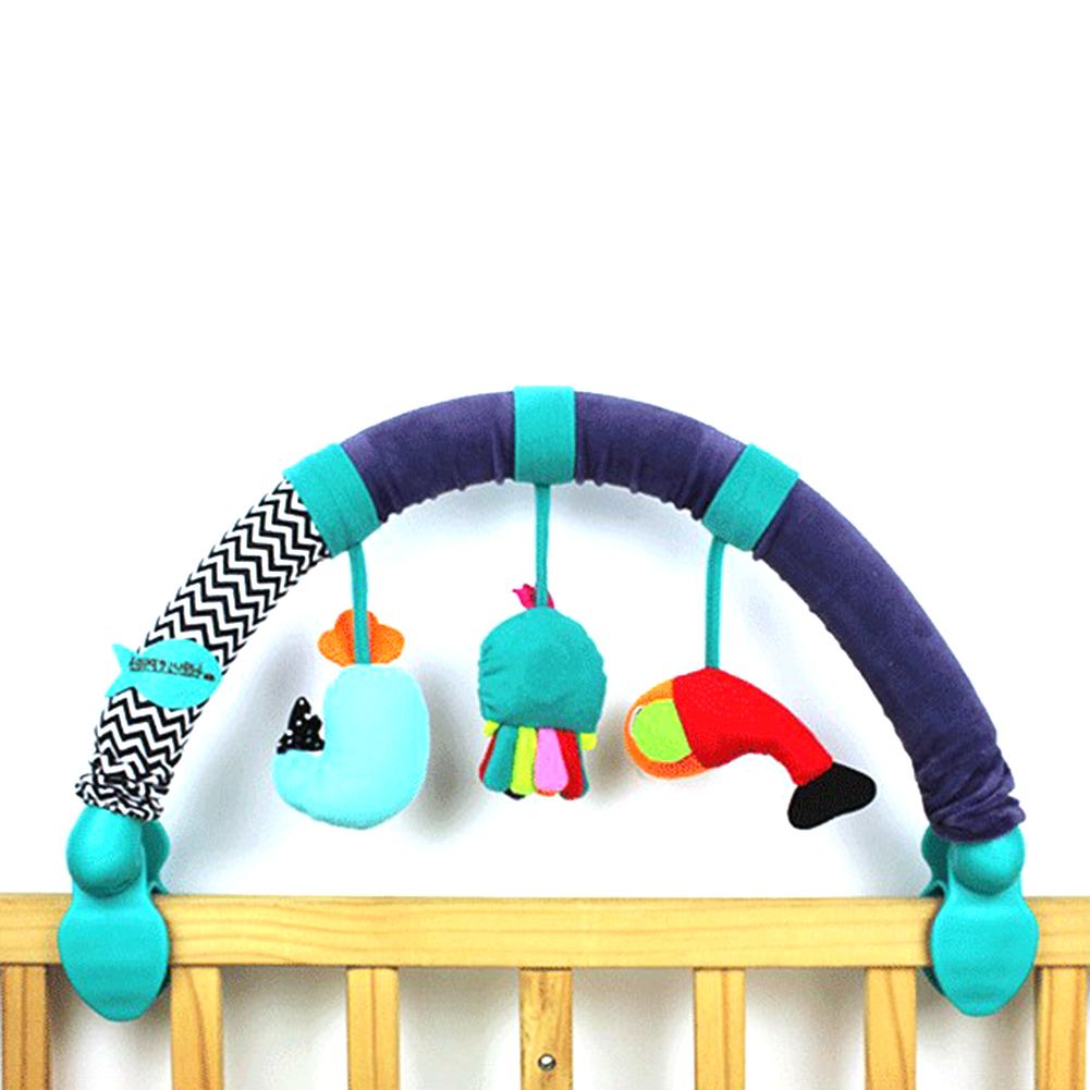 Baby krybbe hængende legetøj bue vedhæng dyre-formet legetøj krybbe barnevogn tilbehør stof dyrelegetøj og klapvogn aktivitet bar