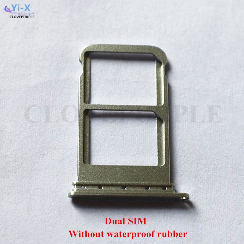 1 PCS SIM Card Tray Slot Houder Adapter Voor Huawei Mate 10 Pro SIM Houder Slot Tray Onderdelen: Silver Dual SIM