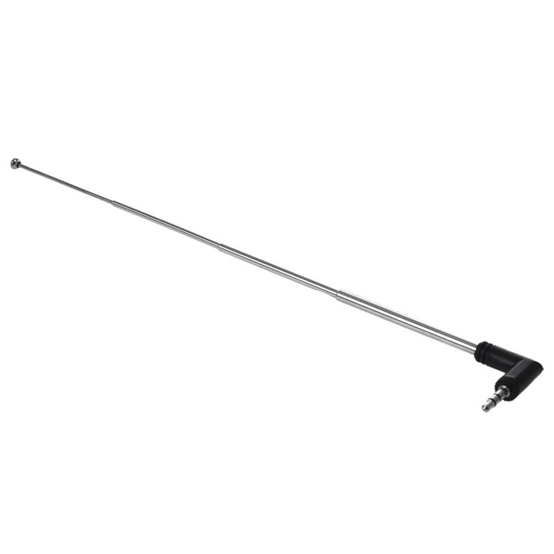 22.5cm 4 Section Telescoping AM FM Radio Antenna 3.5mm Plug