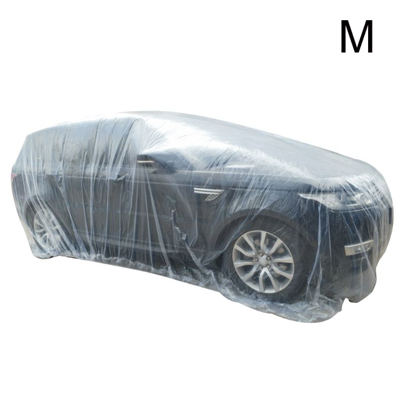Draagbare Wegwerp Transparante Waterdichte Auto Cover Stofdicht Opvouwbare Covers 77UE: M
