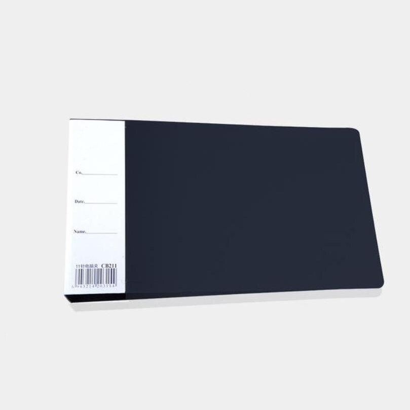 A5 PP Simple azul/negro de gran capacidad de 11 agujeros de acero inoxidable de la Oficina del ordenador archivo billete Clip, papel de almacenamiento de documentos Clip