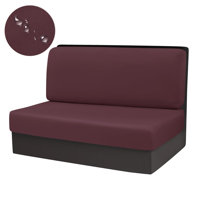 2 teile/satz Jacquard RV Dinette Kissen Abdeckungen strecken Wohnmobil Sofa Sitzbezüge Einstellbare Esszimmer Sitzbezüge Bank Rückenlehne Dekor: Rubin rot