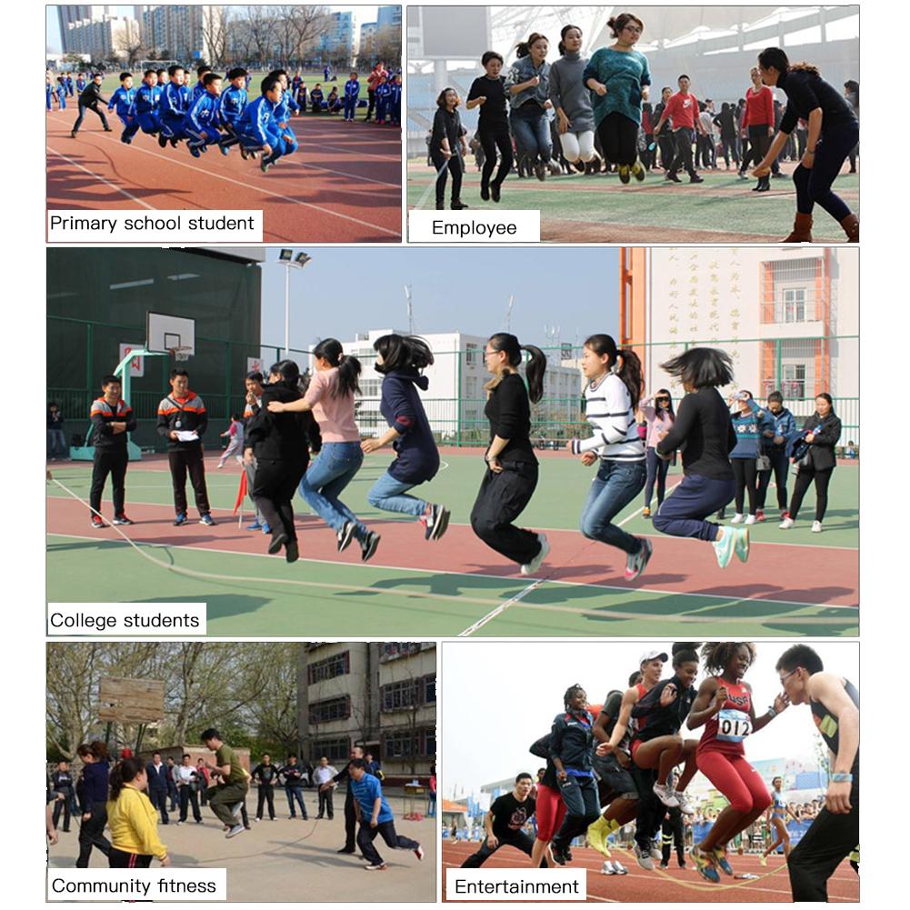 1PC skipping Sports Skipping Rope Practice Speed Jump Wood Grip Handle Children Adult Group Jumping Training 5M or 10M