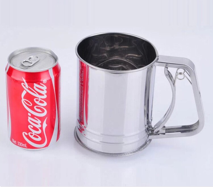 Sifter Tools Stainless steel hand pressure flour sifter cake to... – Vicedeal