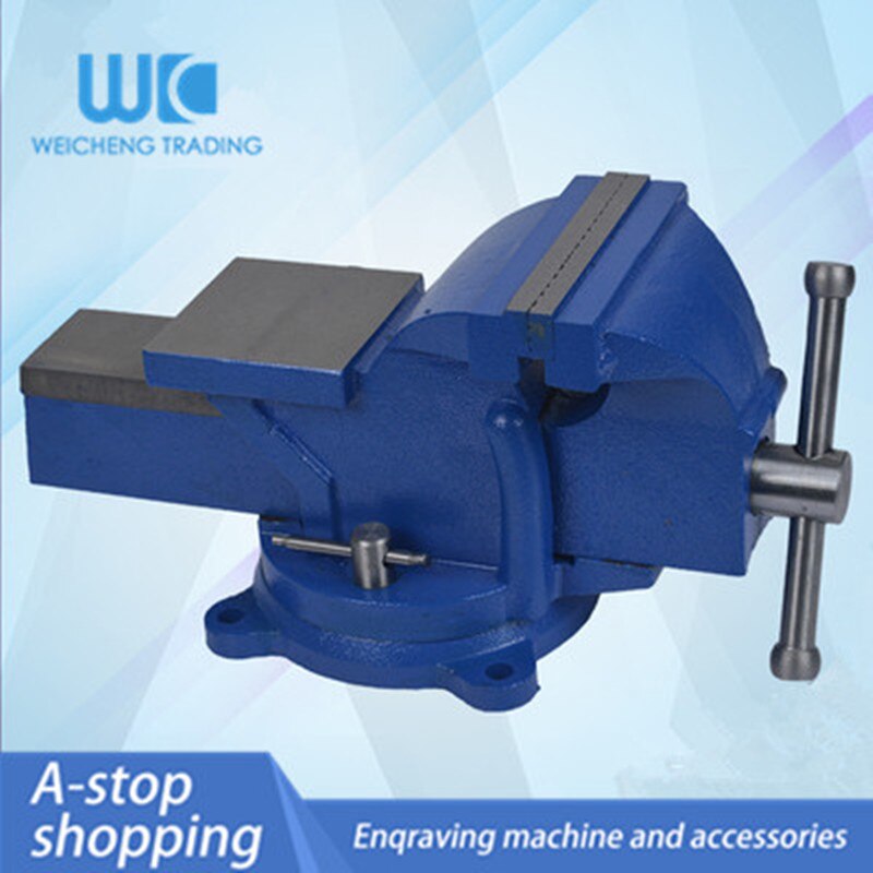 Heavy duty bench vise household vise bench 4 inch small bench vise clamp 360 degree rotation
