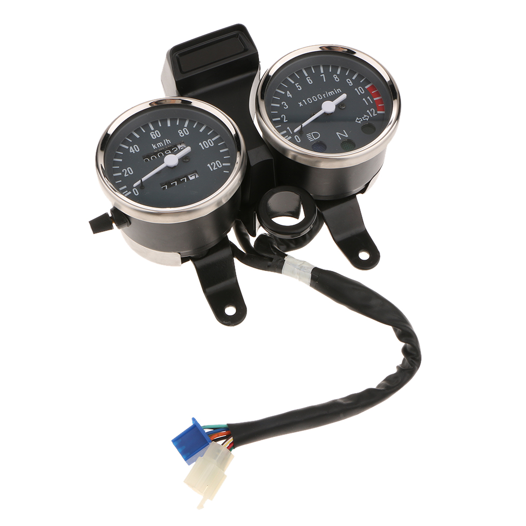Motorcycle Speedometer Tachometer Gauges For Suzuki GN125 GN 125