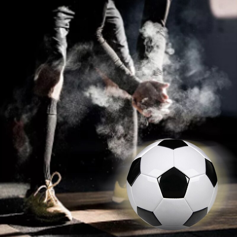 Bolas de fútbol de entrenamiento , de cuero PU, color blanco y negro, tamaño 5