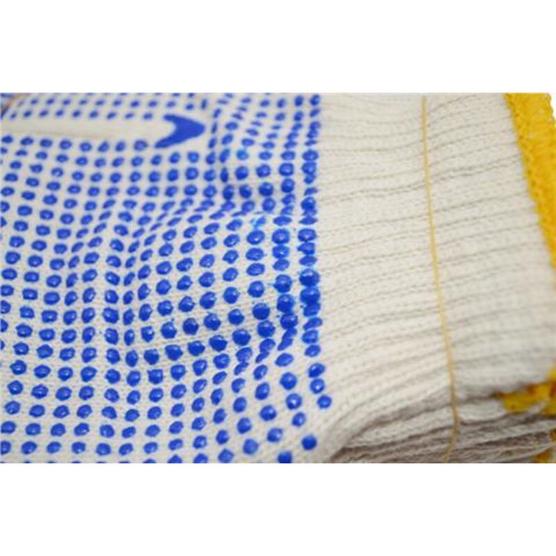 Polka Dot Rubber Gloves Labor Working Handwear PVC Dotted Knitted Glove Woodworking Anti Slip Garden Plant Repair Non-slip Set