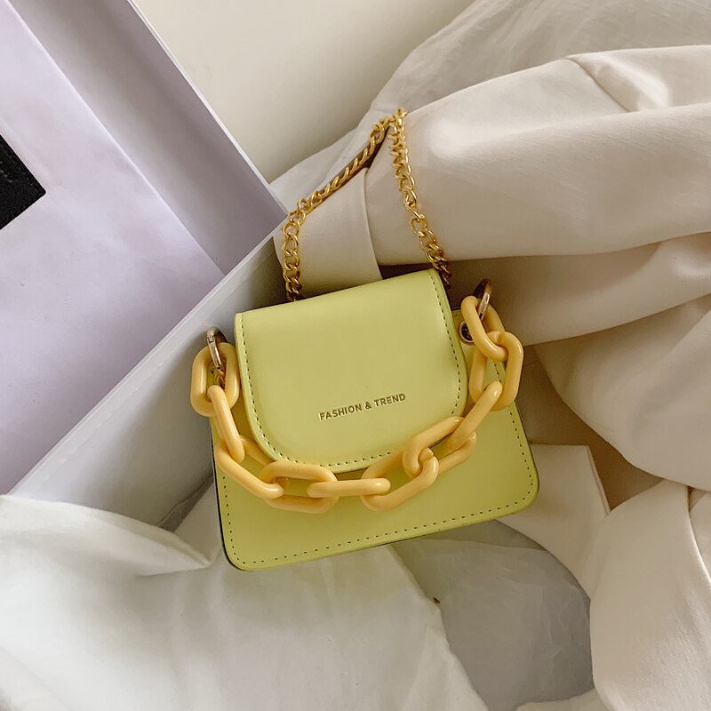 Merk acryl ketting handtassen mini crossbody tassen voor vrouwen schouder messenger bags dames kleine clutch dames portemonnee bolsa