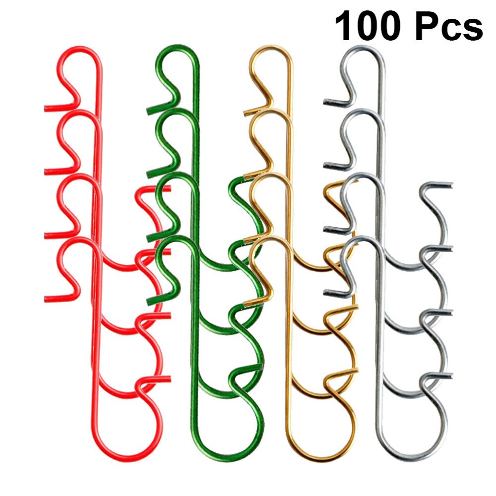 100Pcs Kleine S Vorm Haak Kerst Duurzaam Haken Levert Decoratieve Hanger Voor Party