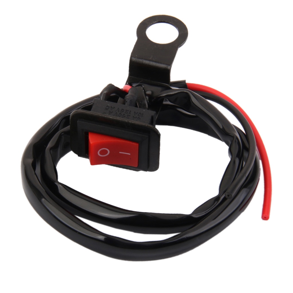 On/OFF Kill Switch Scooter Motorcycle ATV Handlebar Hazard Fog Spot Light