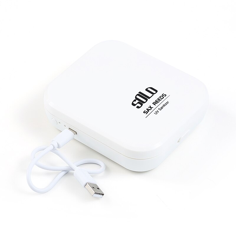 SOLO Sax Cañas los rayos ultravioleta de desinfección UV desinfectante blanco caja de ABS para cañas saxofón caja de juncos accesorios de partes de