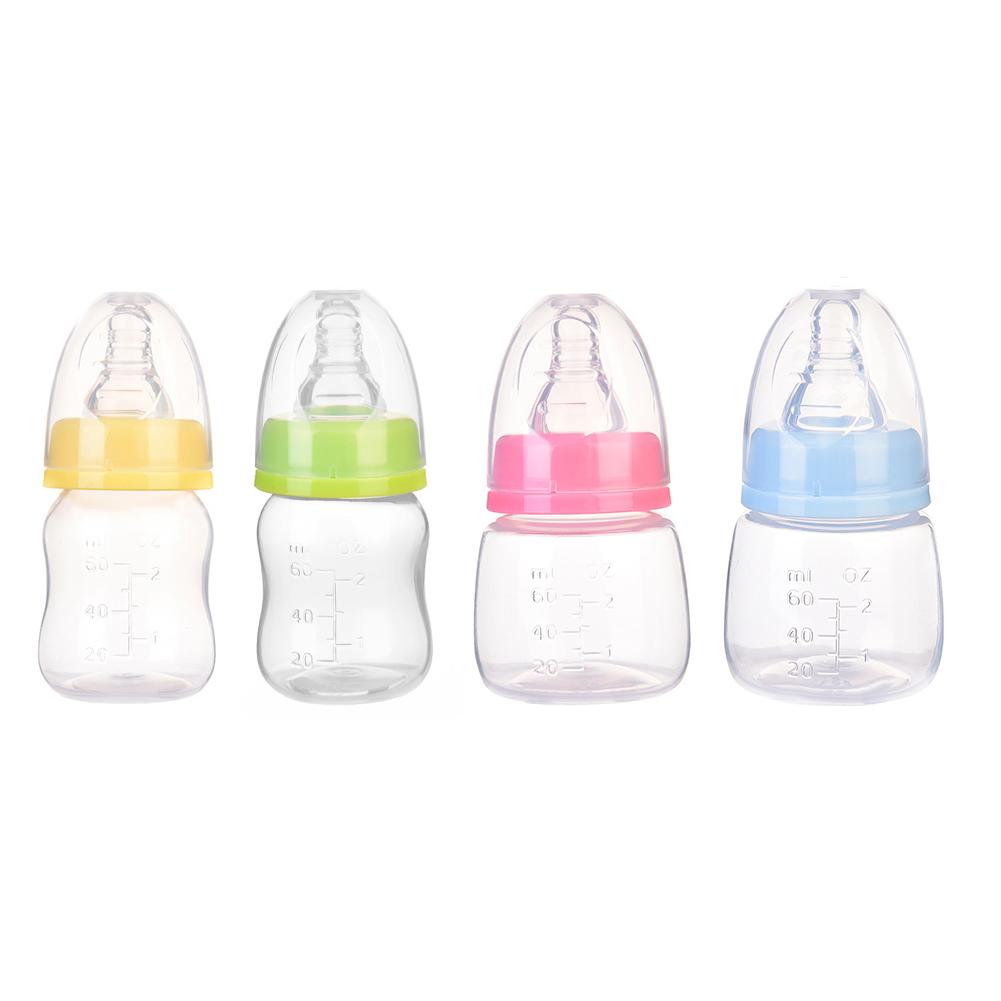 Naturlig følelse mini ammeflaske standard kaliber til nyfødt baby drikkevand, der fodrer mælk frugtsaft