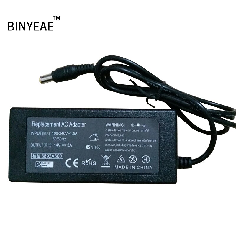 14V 3A AC Adapter Energie Für Samsung BX2431 P2270 P2570 P2770H S20A300B S23C570H