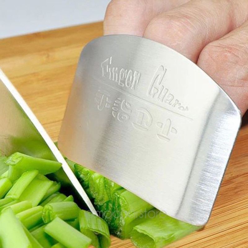 Roestvrijstalen Keuken Accessoires Groente Snijden Finger Guard Protector Gadget Voor Persoonlijke Hand Snijden Koken Gereedschap