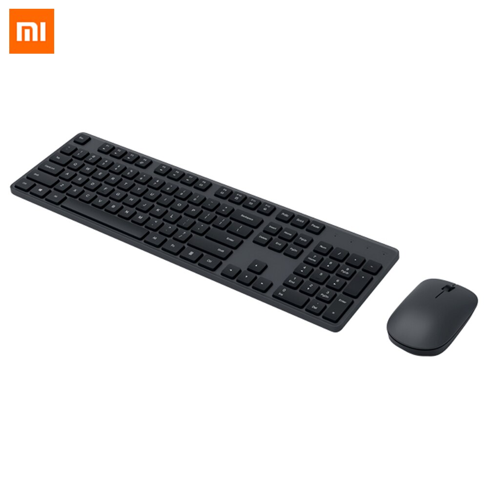 Xiaomi Drahtlose Tastatur & Maus einstellen 2,4 GHz Tragbare Multimedia Mi Maus Tastatur Combo Notizbuch Laptop Für Sekretariat Heimat