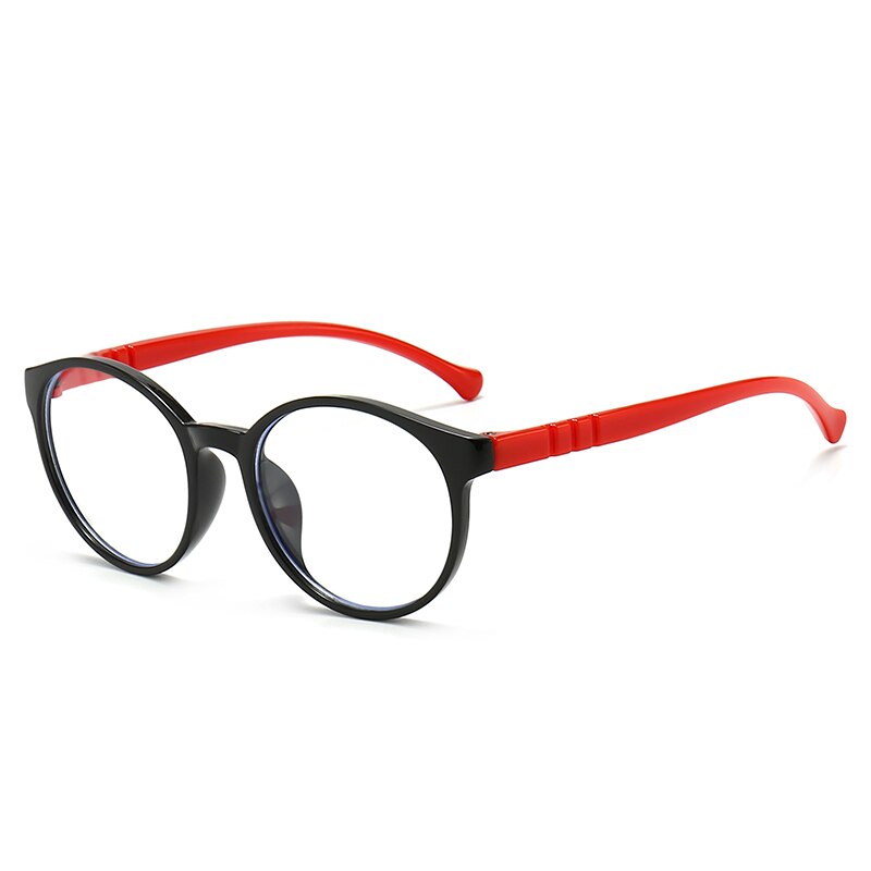 Lunettes de sécurité pour enfants, verres anti-lumière bleue, monture en Silicone, verres clairs, jeu vidéo, pour filles et garçons: 9-MN1013-C7