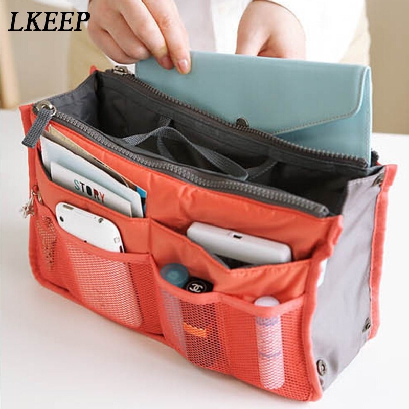 Delle donne Sacchetto Cosmetico di Grande Inserto Dell'organizzatore Della Borsa di Trucco Del Sacchetto Multi Funzionale Delle Donne Cosmetico di Immagazzinaggio di Borse Da Viaggio