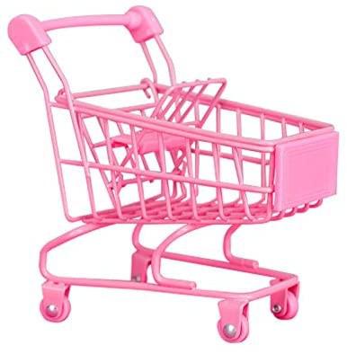 Shopping Cart With Sturdy Metal Frame Play Sets & Kitchens Heavy-gauge Steel Construction Mini Children Handcart Simulation: B