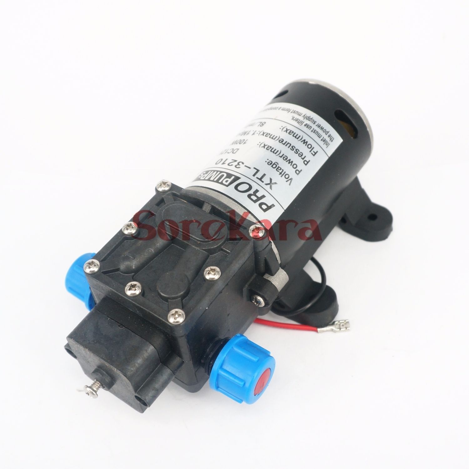 T-HB DC 12V 100W Self-priming Booster Diaphragm Water Pump Backflow Control 300L/H For Car washing