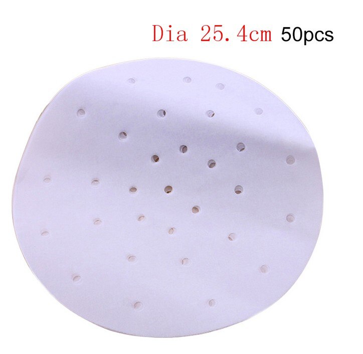 50/100 st bambu korg ångpapper kök matlagning bambu ångare dim sum papper under ånga matta runda non stick ångpapper: 9