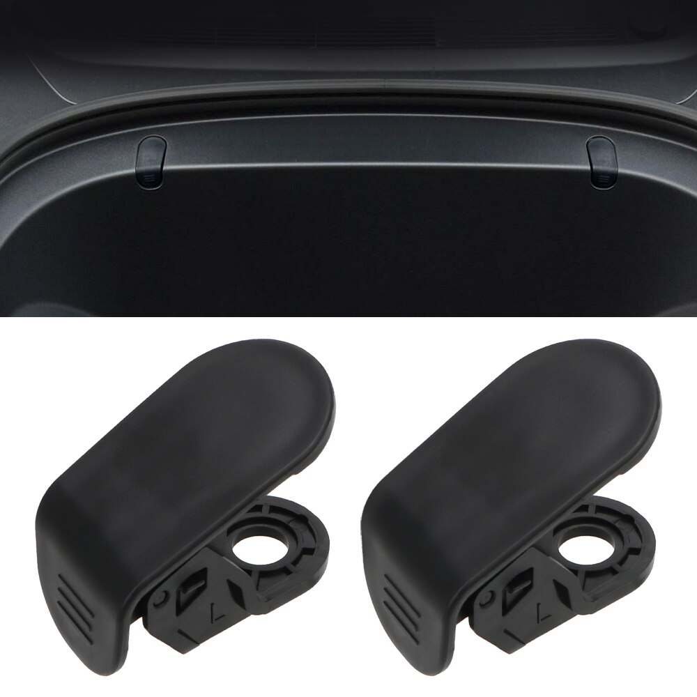 Leepee 2 stk eject clip installation bil front bagagerum krog reserve boks krog abs bil interiør tilbehør til tesla model 3