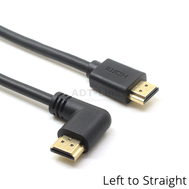 4K*2K 60HZ HDMI 2.0 A Male to HDMI v2.0 Up & Down & Left & Right Angled 90 degree Male HD extension Cable HDMI 2.0v angle cable