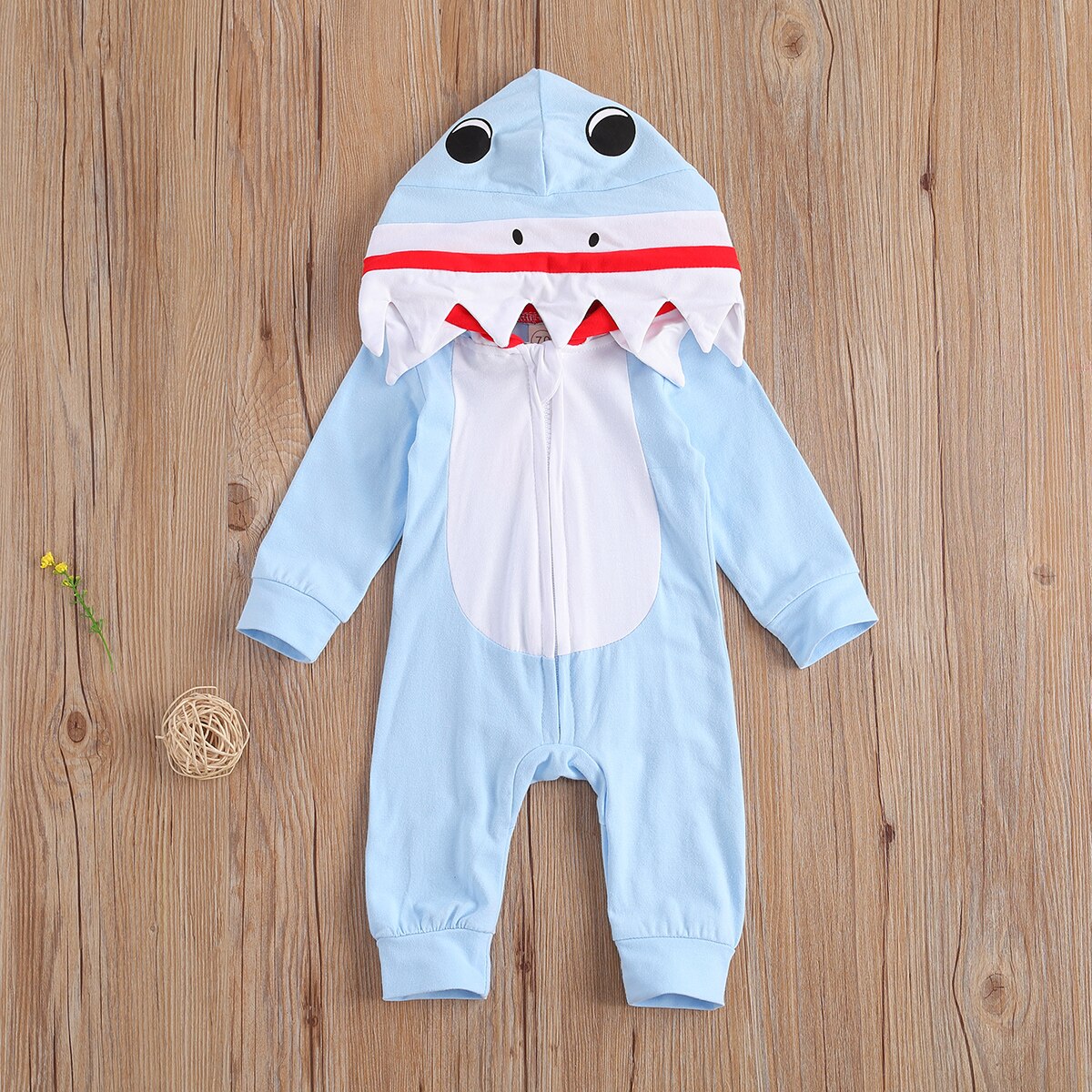 Focusnorm 0-24M Mooie Peuter Baby Meisjes Jongens Rompertjes 4 Kleuren Cartoon Print Lange Mouwen Hooded Jumpsuits