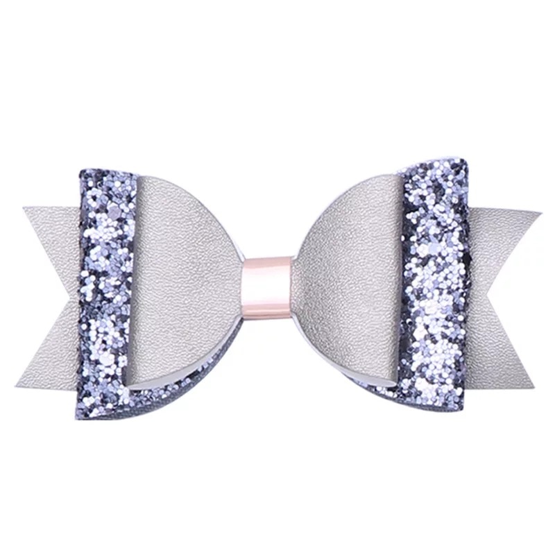 Mixiu Dubbele Laag Glitter Haarelastiekjes Clips Sequin Boog Haarspeld Meisje Haar Accessoires Prinses Party Decor Hoofddeksels Verjaardag: 7
