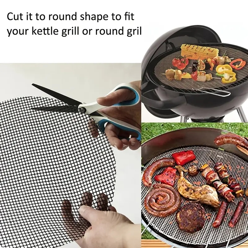 1pc återanvändbara grillunderlägg med non-stick-beläggning - hög temperaturbeständiga och lätta att rengöra - perfekta för grillning och bakning!