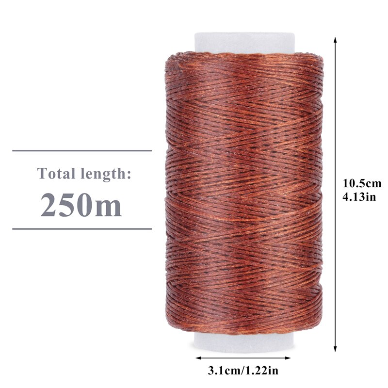 1Pc 250M Waxed Thread Hand Stitching Waxed Thread Sewing Thread With 5 Colors For DIY Leather Sewing And Braided Bracelets