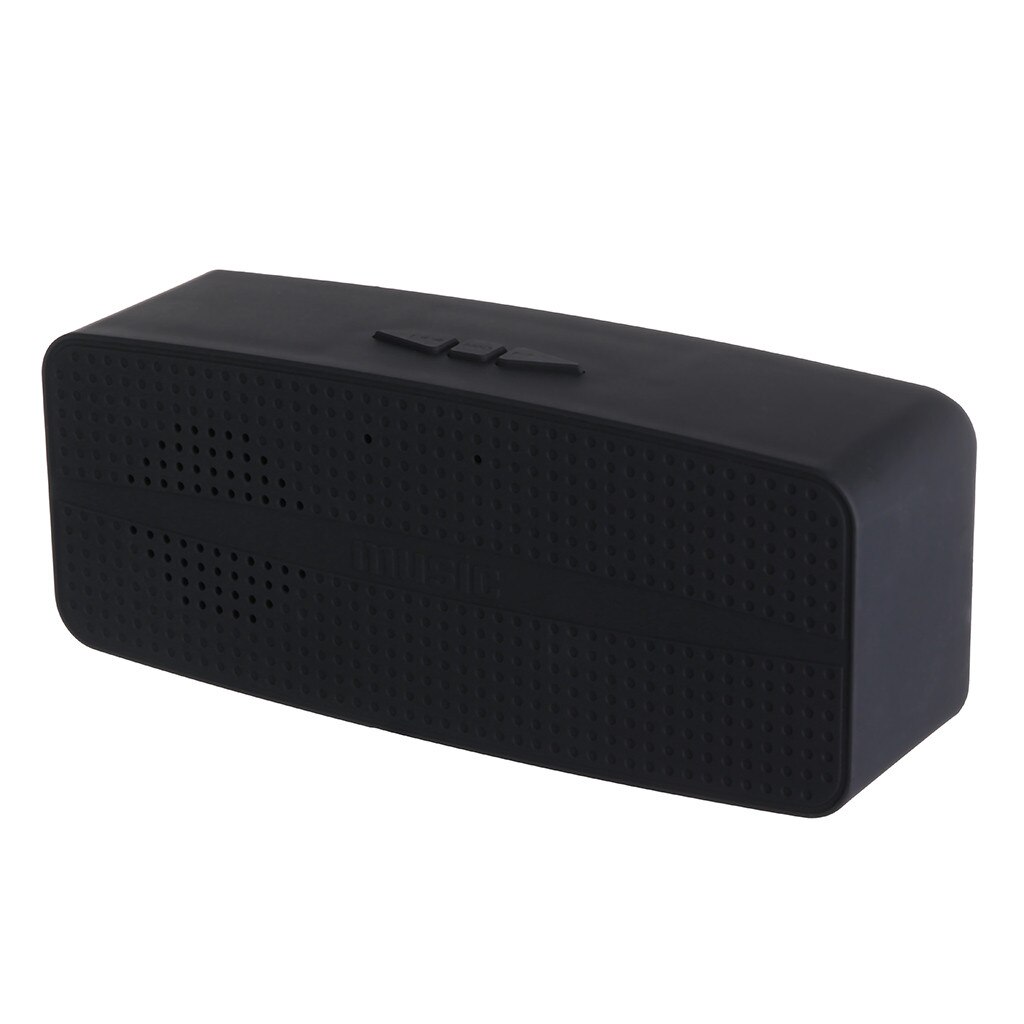 HIPERDEL Bluetooth speaker HIFI Portable speakers Stereo Sound Bar TF FM Radio Subwoofer Column Speakers With Mic Z610: Black