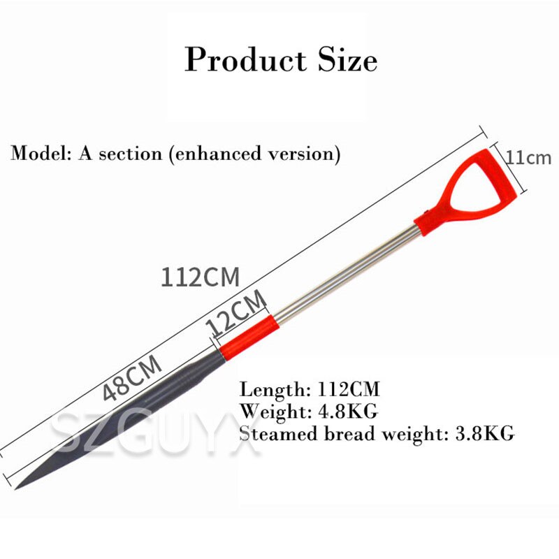 Detachable and portable ice chisel Triangular icebreaker Winter fishing ice tools Ice surface opener