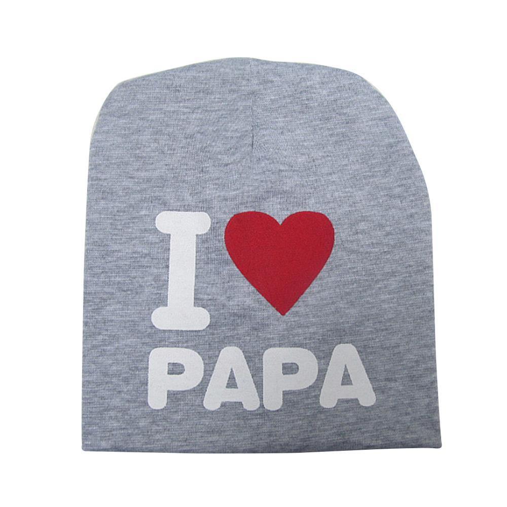 Brief Druck Baby Hut ICH Liebe MAMA PAPA Baby Junge Mädchen Kappe Nette Gestrickte Baumwolle Warme Kinder Beanie Hut Frühling herbst: 06