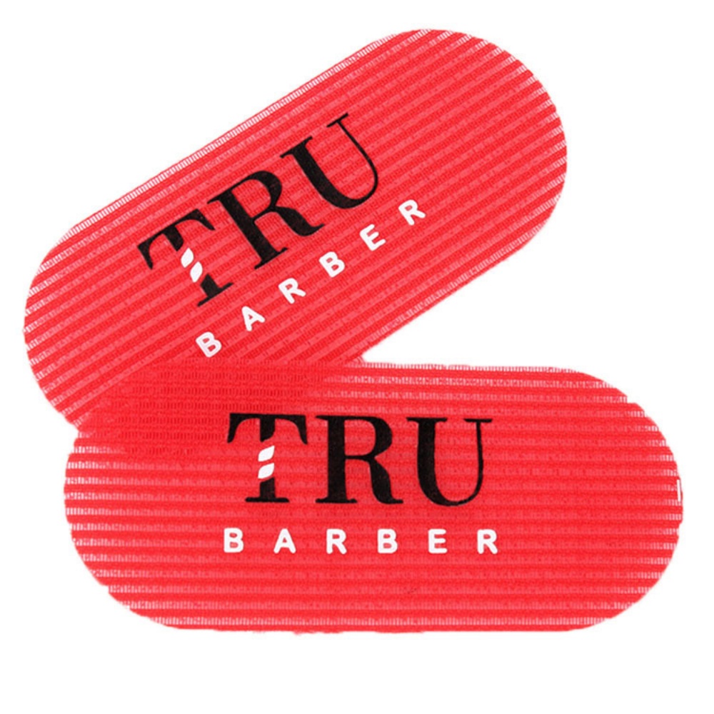 2/4 Uds. Pegatina de estilismo para cabeza de aceite de peluquería, pegatinas para el cabello con gradiente tallado de Velcro, accesorios para peluquero y salón: Borgoña