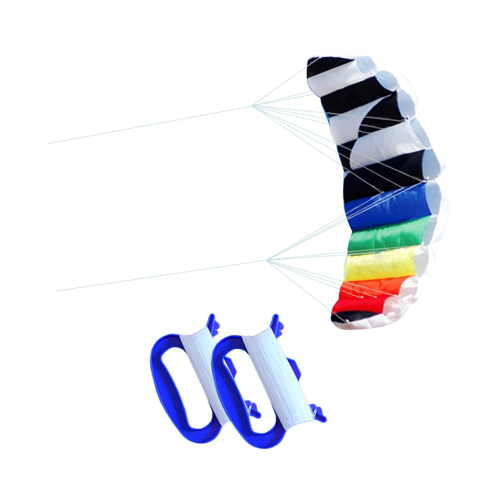 Duurzaam Stunt Power Kite Dual-Lijn Wing Parafoil Parachute Winders Vliegers Speelgoed