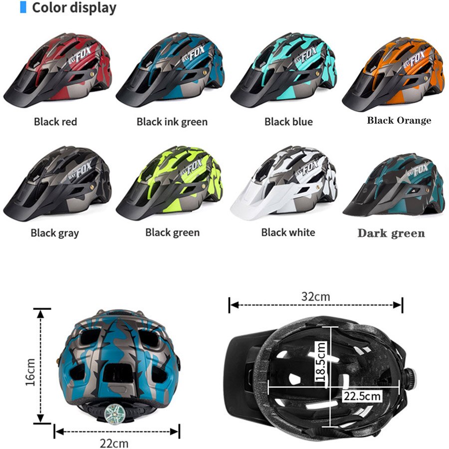 Batfox Fietshelm Helmen Mtb Road Fiets Mountainbike Helm Innerlijke Cap Casco Capacete Da Bicicleta Helm