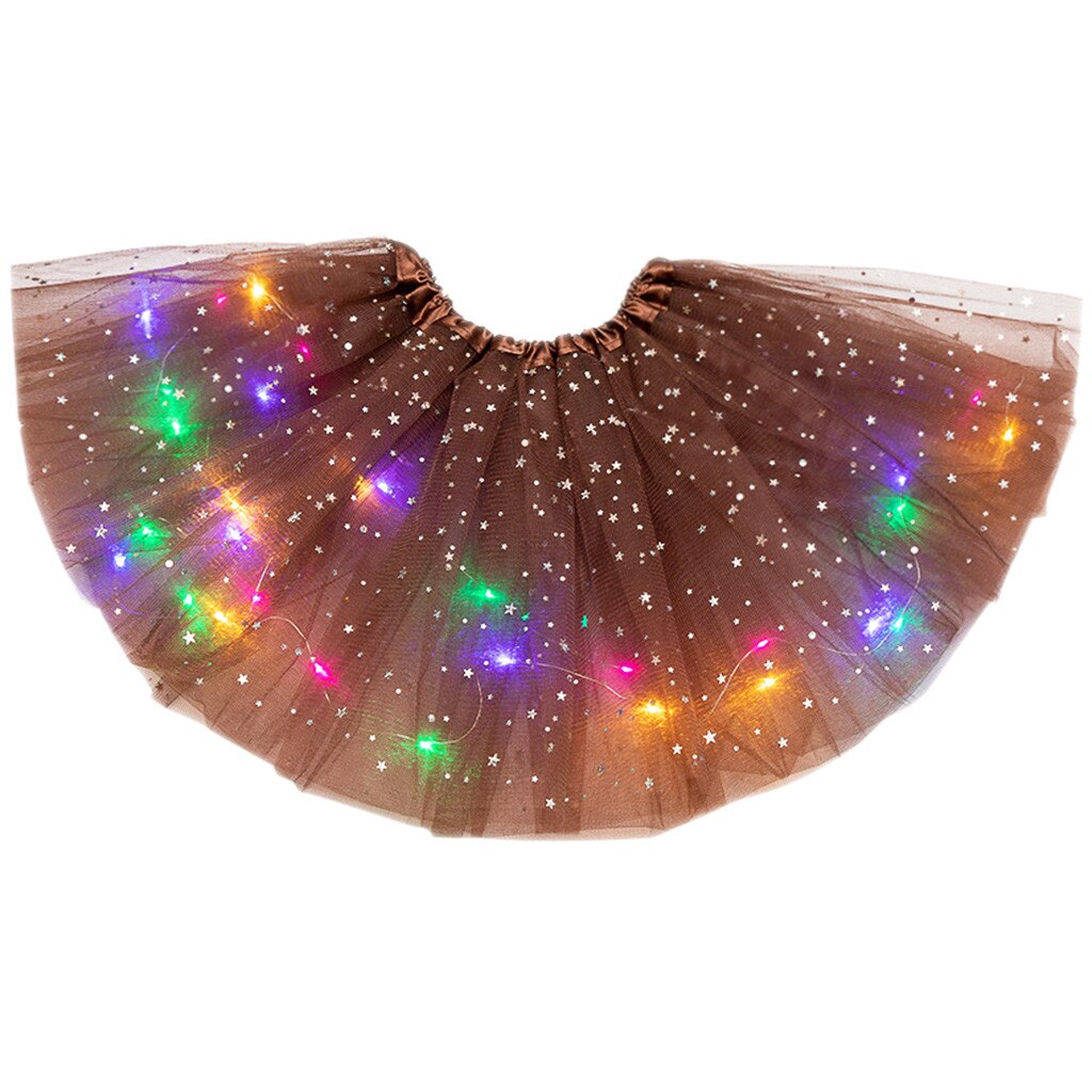 Pasgeboren Kids Meisjes Baby Sequin Tutu Rok Led Light Up Pettiskirt Ballet Kleding Baby Meisjes Kleding Meisjes Jurk Korte Rok: BW