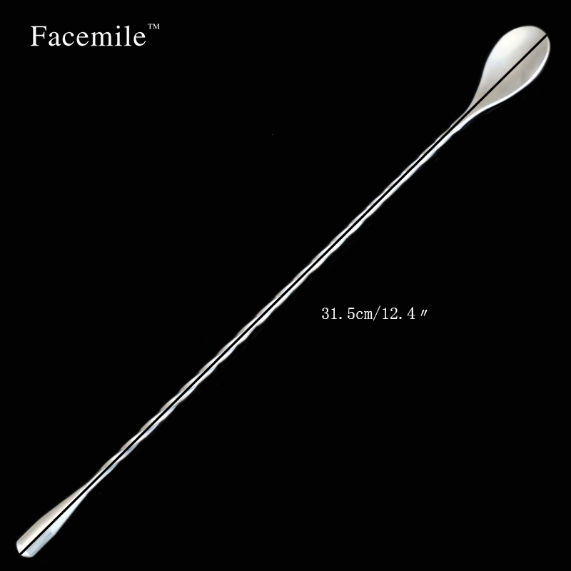 Mélangeur pour Cocktail et boisson en acier inoxydable, ustensile de Bar de 31.5cm, cuillère mélangeur, agitateur de louche
