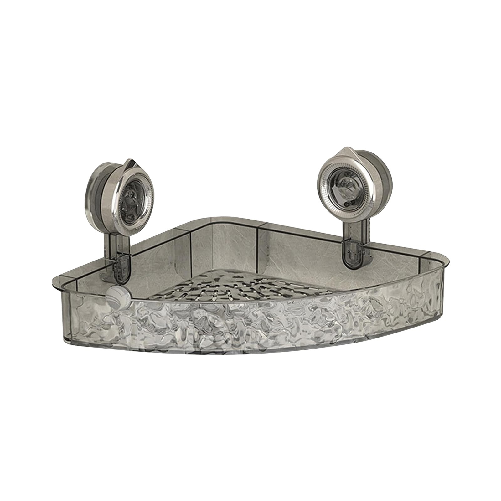 Lavabo estante de almacenamiento de cosméticos estante de almacenamiento de ducha acrílico estante de baño sin taladro organizador montado en la pared soporte de champú para inodoro: Verde