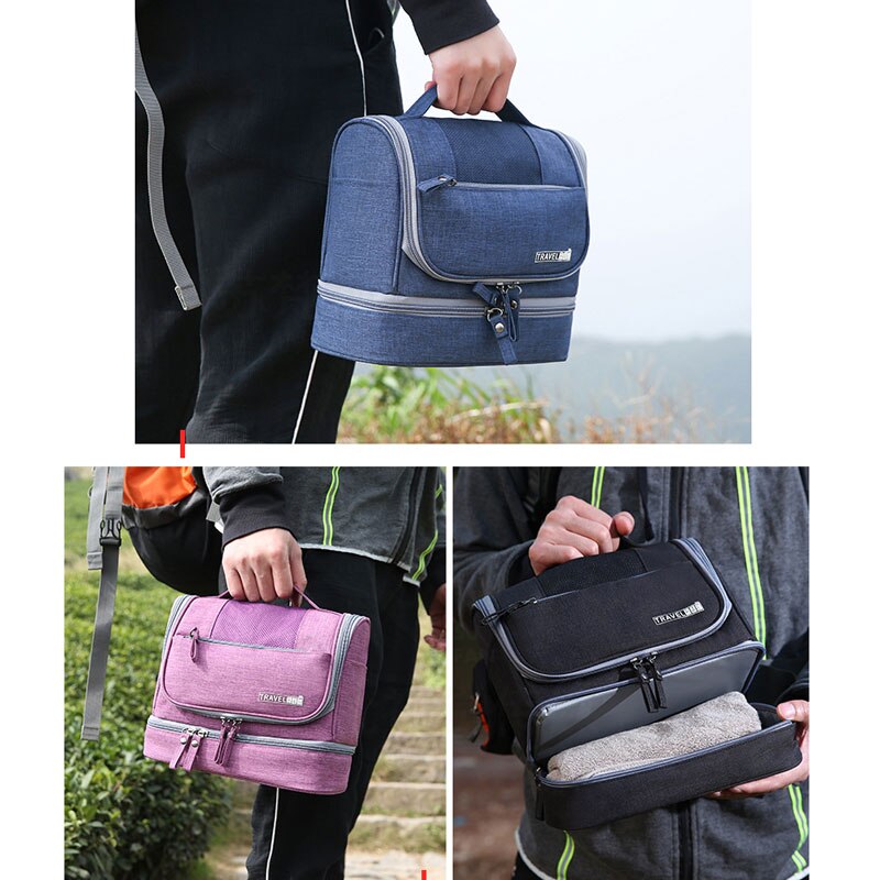 Neue Wasserdichte Männer Hängen Make-Up Tasche Oxford Reise Veranstalter Kosmetik Tasche für Frauen Necessaries Machen Up Fall Waschen Kulturbeutel