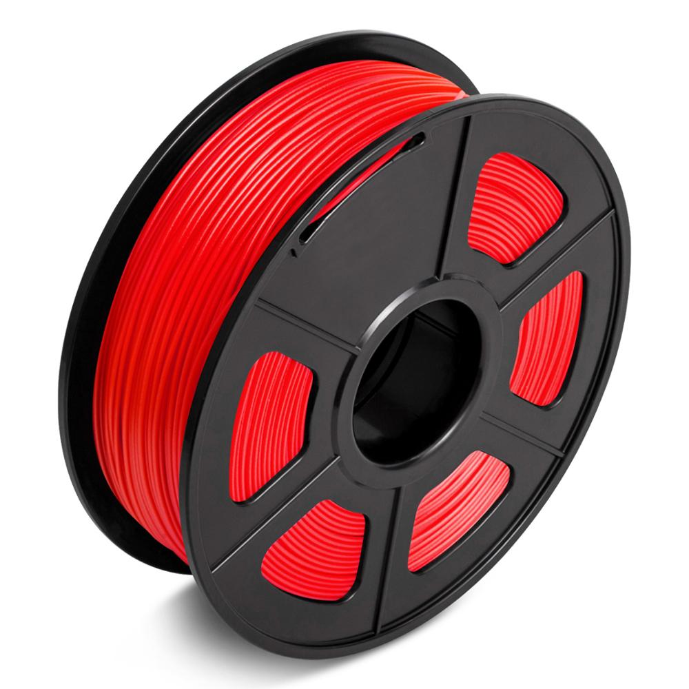 3D Filament Pla 1Kg 1.75Mm Voor Fdm 3D Printer Oranje 2.2 Lbs Tolerantie 0.02Mm Niet Giftig filamenten Geen Bubble Afdrukken Materiaal: Red