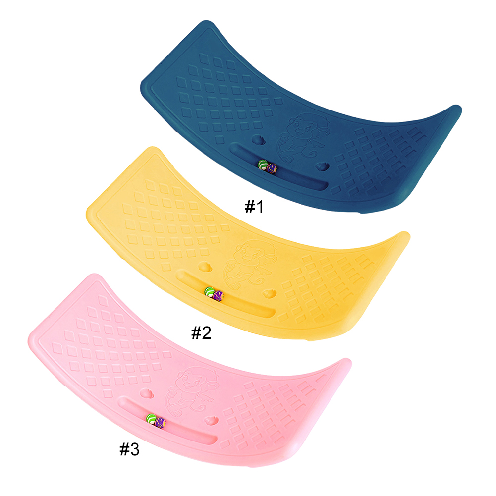 Vri-balansebrett multifunksjonelt buet bølgebrett sklisikkert balansebrett balansetreningsbrett for innendørs lek