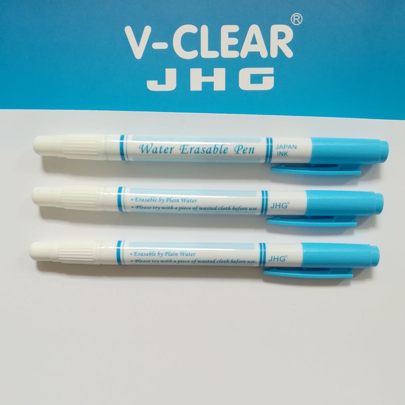 JHG Double Side 3 Pcs Water Erasable Marker Pen For Tailor Fabric Paint Marker Water Soluble Markers Cross Stitch Sewing Tools