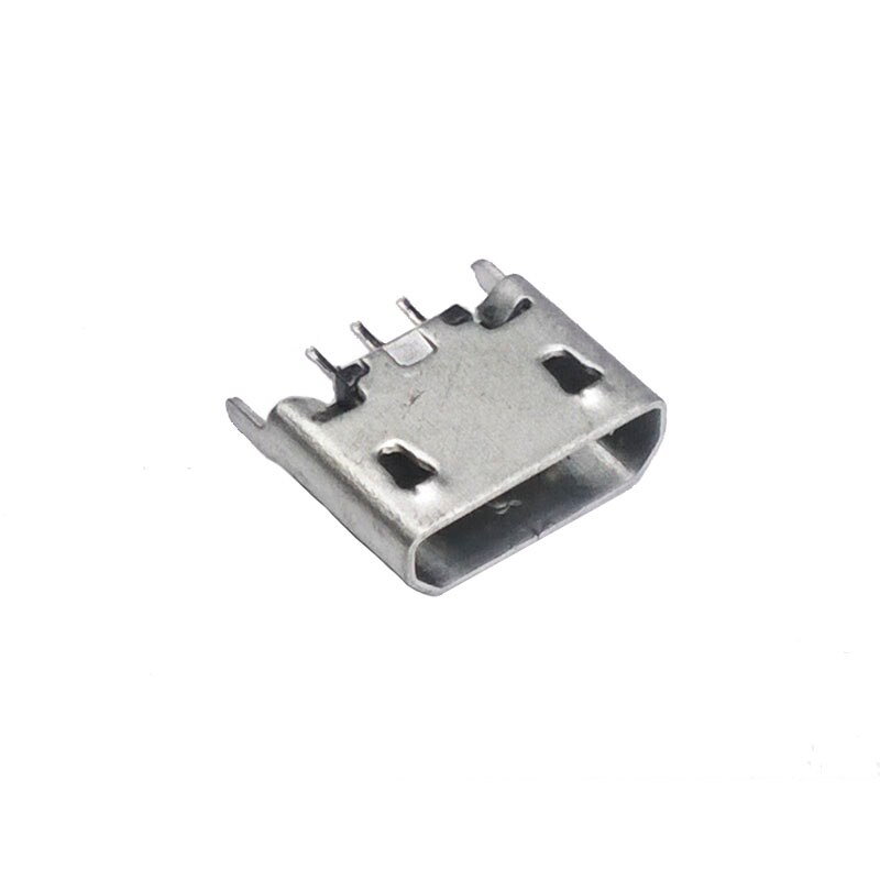 100pcs Micro USB Vrouwelijke 180 graden dip 5 Pin Connectors Jack Connector Jack Tail Sockect Plug Terminals