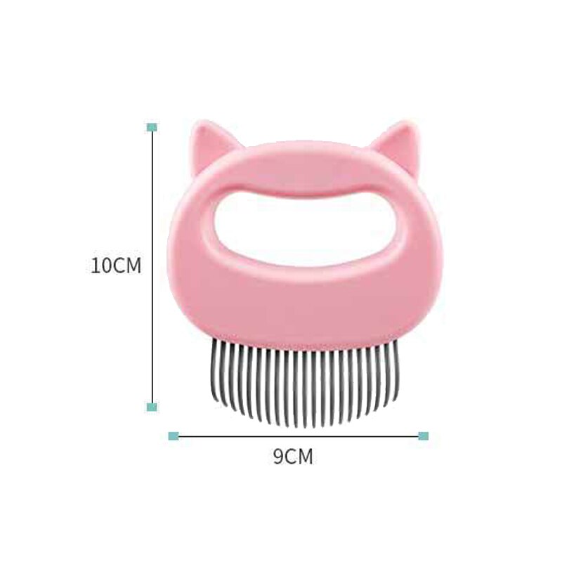 3 Kleuren Met Handvat Multipurpose Voor Katten Honden Huisdier Massage Borstel Huisdier Kam Verwijderen Losse Haren Pet Grooming Tool: Roze