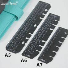 Lesezeichen Lineal 6 See Ring Notizbuch notizblock zubehör A5 A6 A7 PP kunststoff lineal Partition Planer Und Veranstalter skizzieren