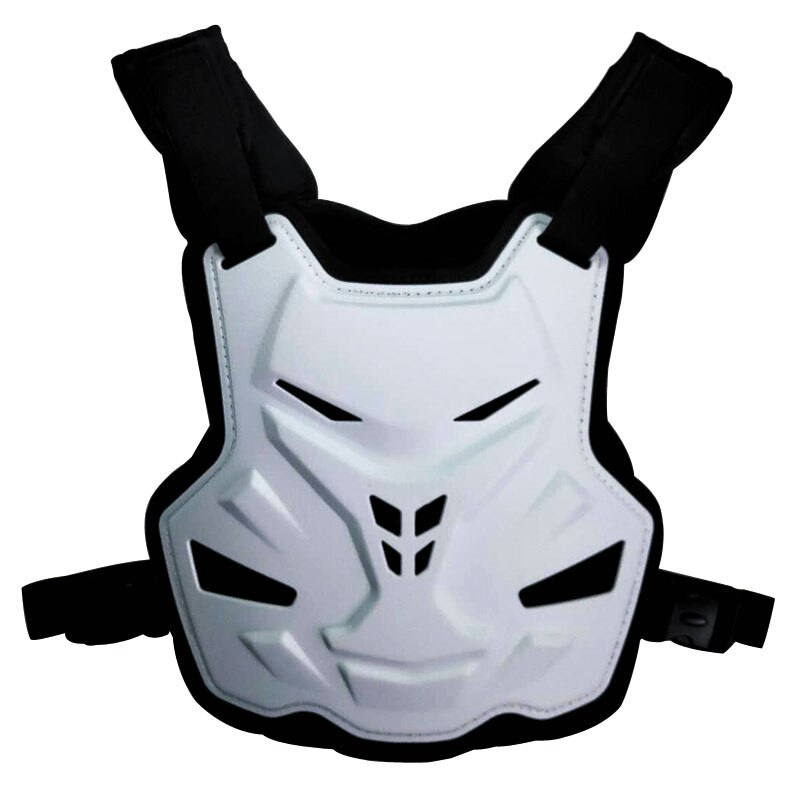 Carbon Fiber Hard Shell Motocross Vest Jas Insert armor Borst Wervelkolom Armor Anti Impact Fietsen Slip protector: WHITE